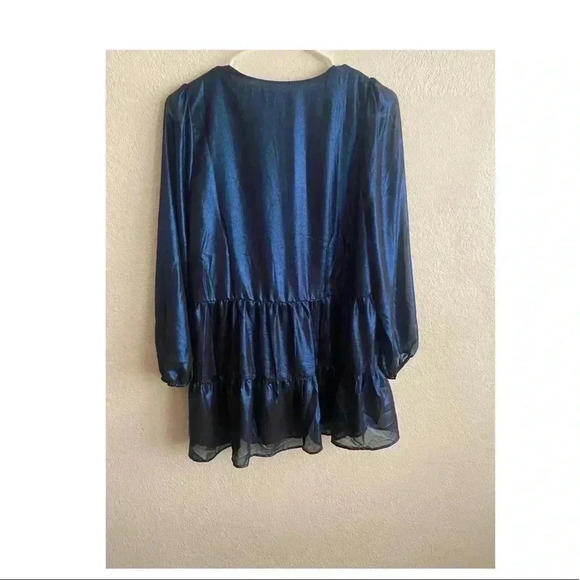 🆕 Melloday Chiffon Tier Tunic Top XS🆕 - Picture 4 of 10